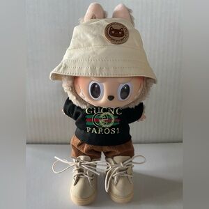 Labubu OUTFIT Bundle - DESIGNER shirt - SHORTS - Shoes & HAT - Doll NOT Included